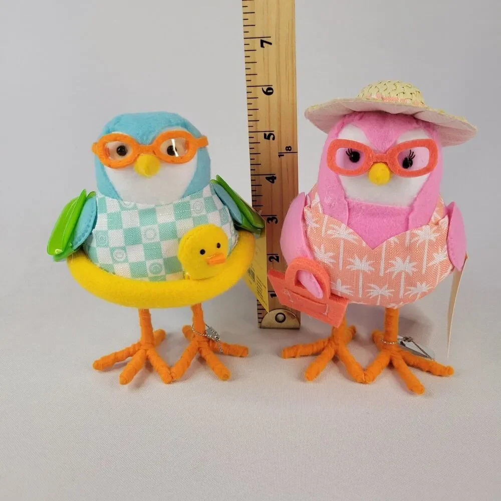 2024 Target Sun Squad Featherly Friends Fabric Birds Coral Junior Summer Spritz
